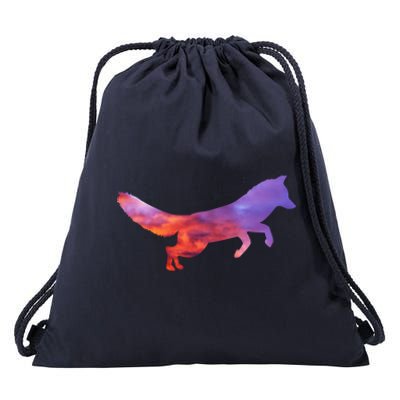 Red Fox With Evening Red Fox Gift Drawstring Bag