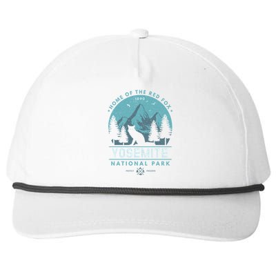 Red Fox Wilderness Gift Yosemite National Park California Snapback Five-Panel Rope Hat