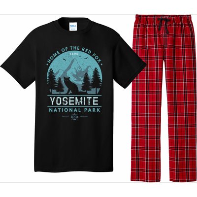 Red Fox Wilderness Gift Yosemite National Park California Pajama Set