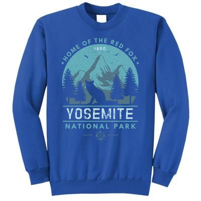 Red Fox Wilderness Gift Yosemite National Park California Tall Sweatshirt