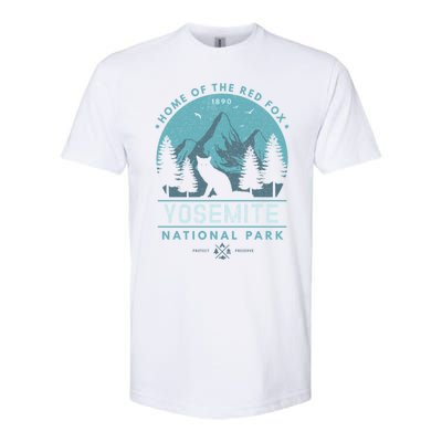 Red Fox Wilderness Gift Yosemite National Park California Softstyle CVC T-Shirt