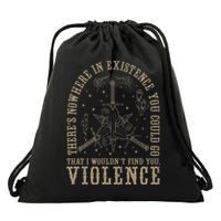 Retro Fourth Wing Theres Nowhere In Existence You Could Go Drawstring Bag