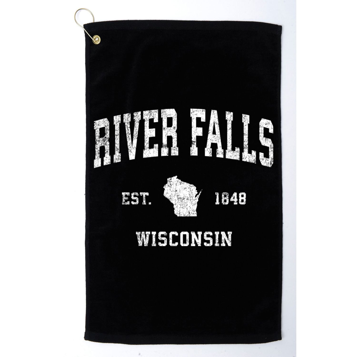 River Falls Wisconsin Wi Vintage Sports Golf Towel