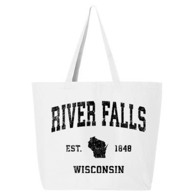 River Falls Wisconsin Wi Vintage Sports 25L Jumbo Tote