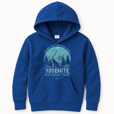 Red Fox Wilderness Gift Yosemite National Park California Kids Hoodie