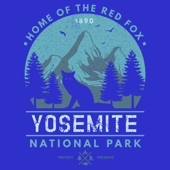 Red Fox Wilderness Gift Yosemite National Park California Full Zip Hoodie