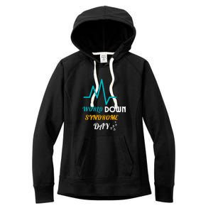 Relaxed Fit World Down Syndrom Day Gift Women's Fleece Hoodie