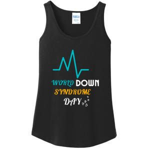 Relaxed Fit World Down Syndrom Day Gift Ladies Essential Tank