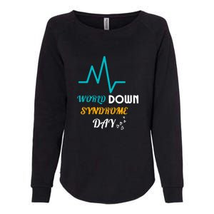 Relaxed Fit World Down Syndrom Day Gift Womens California Wash Sweatshirt