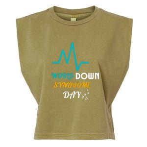 Relaxed Fit World Down Syndrom Day Gift Garment-Dyed Women's Muscle Tee