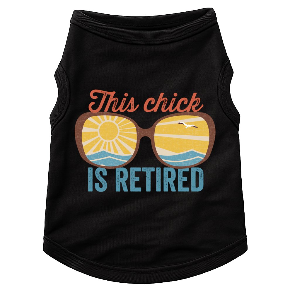 Retirement For Women This Chick Is Retired Funny Retirement Gift Doggie Tank