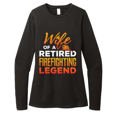 Retired Firefighter Wife Fire Retiret Fire Captain Gift Womens CVC Long Sleeve Shirt