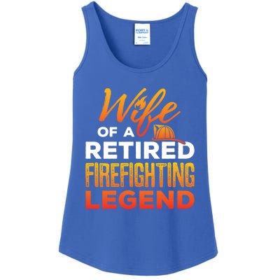 Retired Firefighter Wife Fire Retiret Fire Captain Gift Ladies Essential Tank