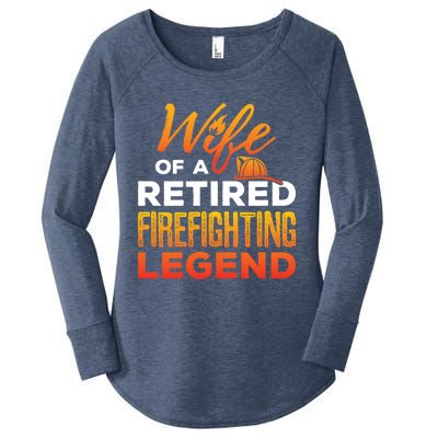 Retired Firefighter Wife Fire Retiret Fire Captain Gift Women's Perfect Tri Tunic Long Sleeve Shirt