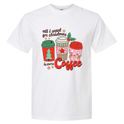 Retro Funny Xmas Coffee Lover Gift Garment-Dyed Heavyweight T-Shirt