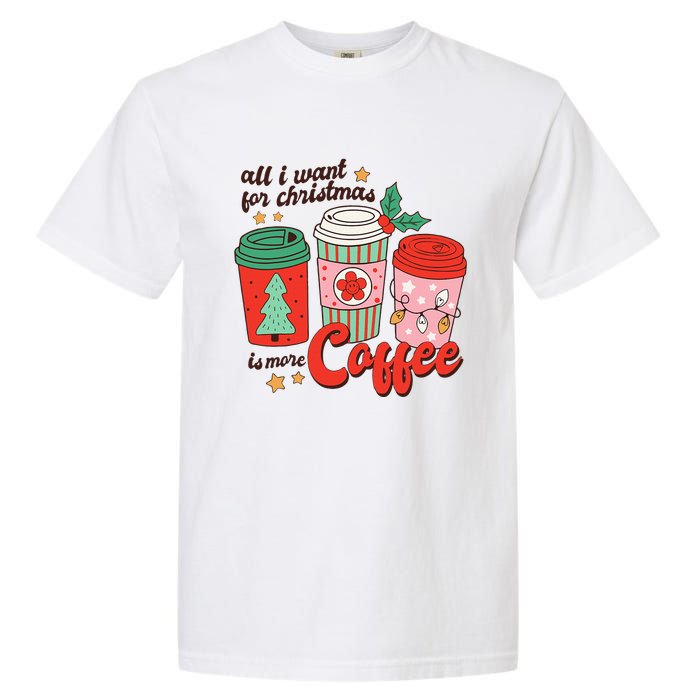 Retro Funny Xmas Coffee Lover Gift Garment-Dyed Heavyweight T-Shirt