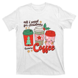 Retro Funny Xmas Coffee Lover Gift T-Shirt