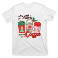 Retro Funny Xmas Coffee Lover Gift T-Shirt