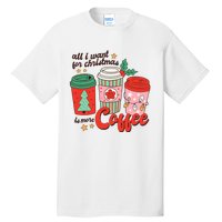 Retro Funny Xmas Coffee Lover Gift Tall T-Shirt