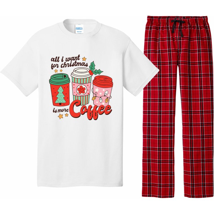 Retro Funny Xmas Coffee Lover Gift Pajama Set