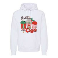 Retro Funny Xmas Coffee Lover Gift Premium Hoodie