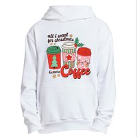 Retro Funny Xmas Coffee Lover Gift Urban Pullover Hoodie