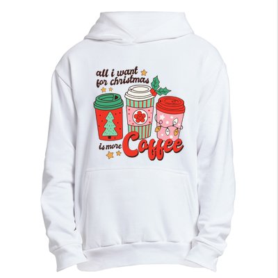 Retro Funny Xmas Coffee Lover Gift Urban Pullover Hoodie