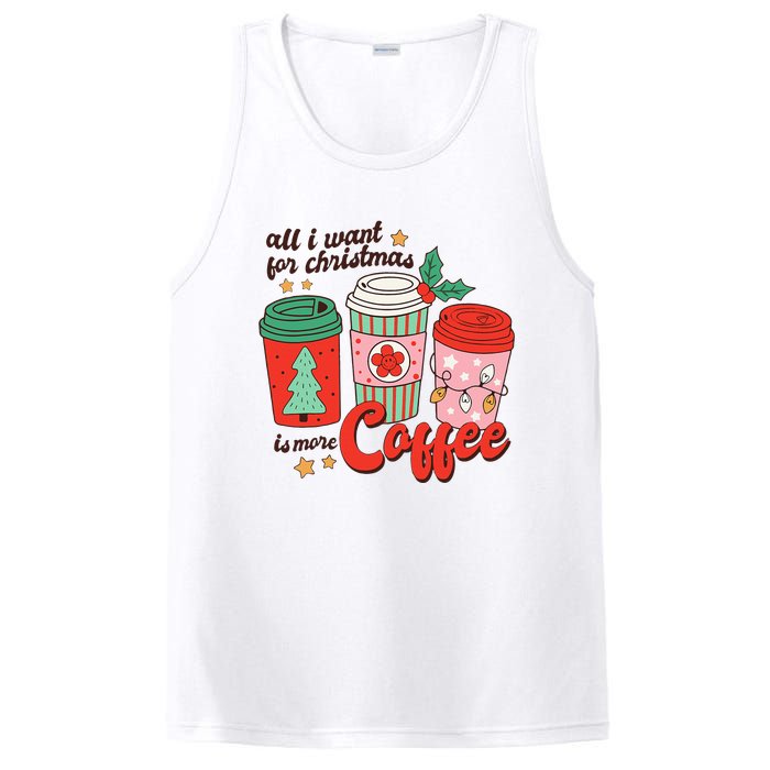 Retro Funny Xmas Coffee Lover Gift PosiCharge Competitor Tank