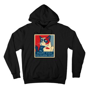 Retro Fluff You You Fluffin’ Fluff Cat Kitten Hoodie