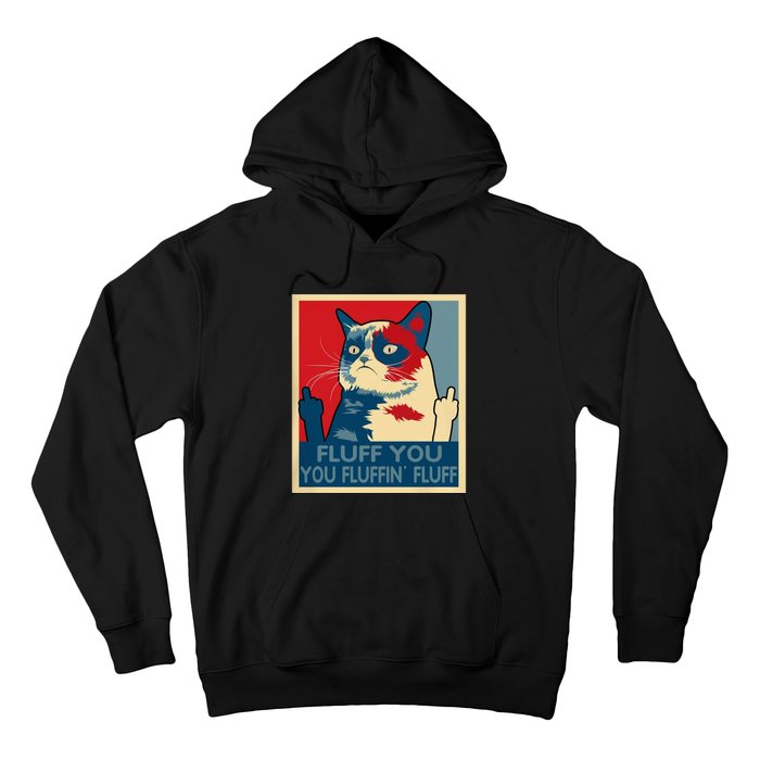 Retro Fluff You You Fluffin’ Fluff Cat Kitten Hoodie