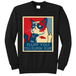 Retro Fluff You You Fluffin’ Fluff Cat Kitten Sweatshirt