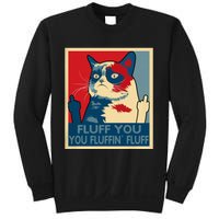 Retro Fluff You You Fluffin’ Fluff Cat Kitten Sweatshirt