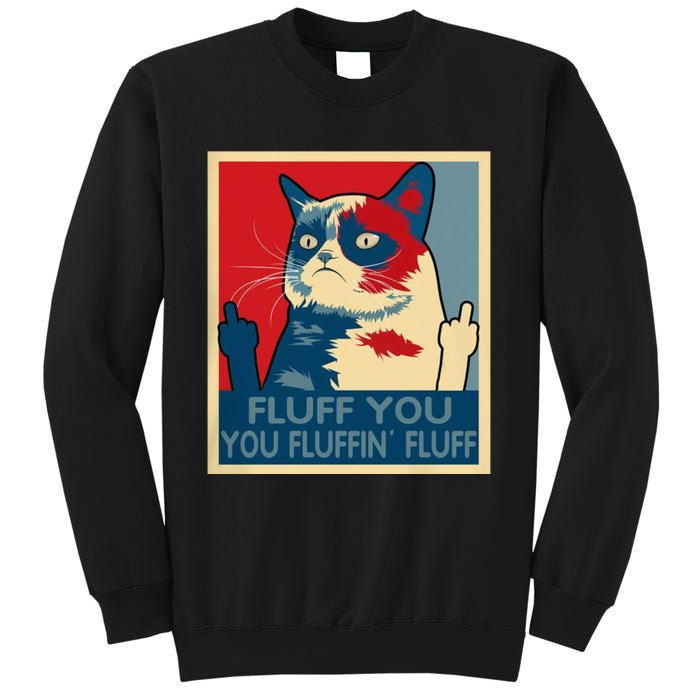 Retro Fluff You You Fluffin’ Fluff Cat Kitten Sweatshirt