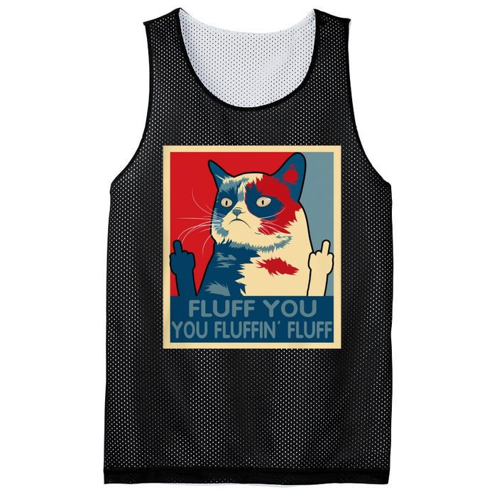 Retro Fluff You You Fluffin’ Fluff Cat Kitten Mesh Reversible Basketball Jersey Tank