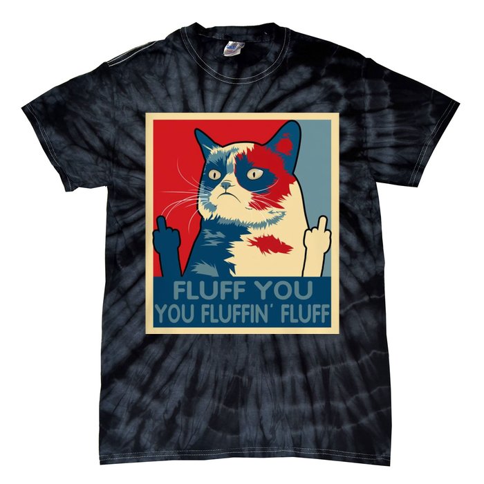 Retro Fluff You You Fluffin’ Fluff Cat Kitten Tie-Dye T-Shirt