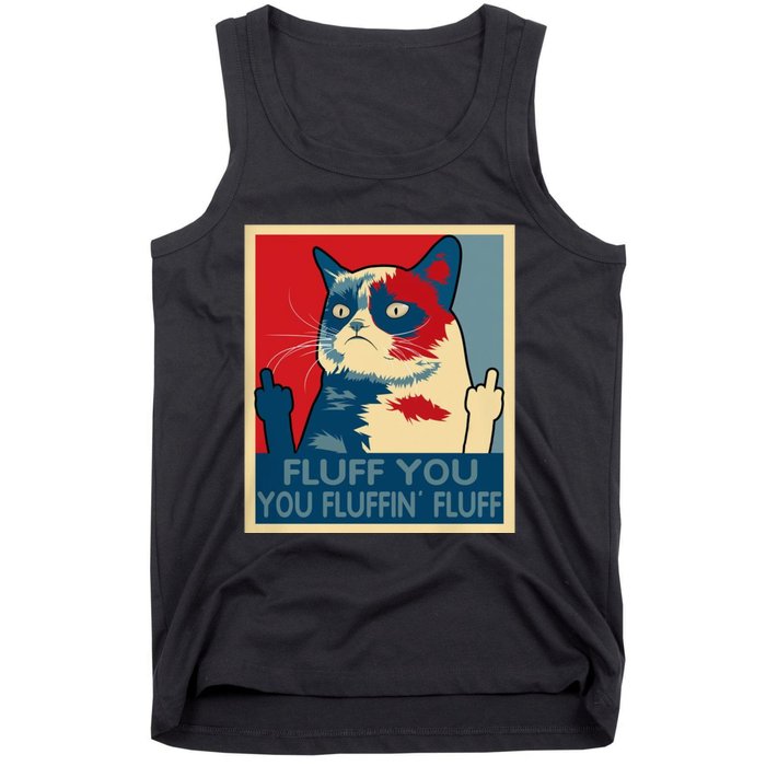 Retro Fluff You You Fluffin’ Fluff Cat Kitten Tank Top