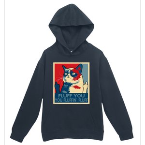 Retro Fluff You You Fluffin’ Fluff Cat Kitten Urban Pullover Hoodie