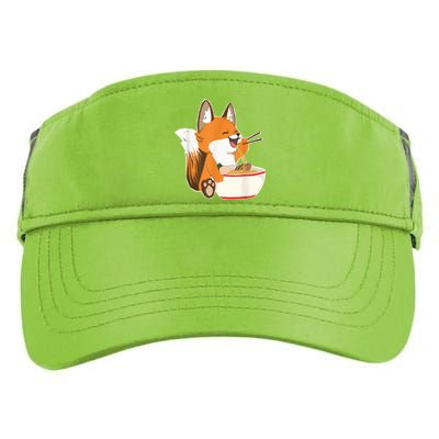 Ramen Fox Zookeeper Wildlife Lover Adult Drive Performance Visor