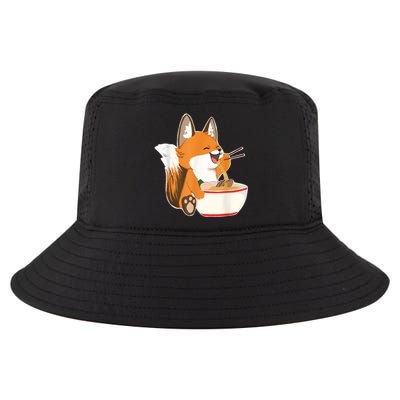 Ramen Fox Zookeeper Wildlife Lover Cool Comfort Performance Bucket Hat