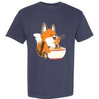 Ramen Fox Zookeeper Wildlife Lover Garment-Dyed Heavyweight T-Shirt