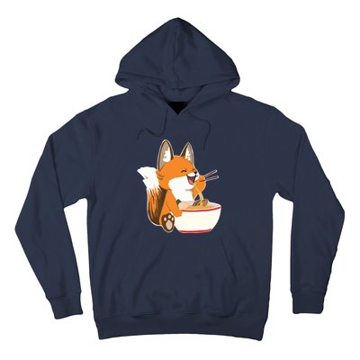 Ramen Fox Zookeeper Wildlife Lover Hoodie