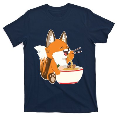 Ramen Fox Zookeeper Wildlife Lover T-Shirt