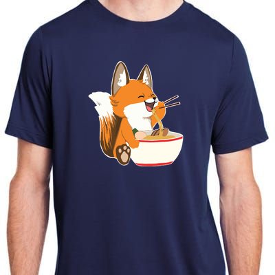 Ramen Fox Zookeeper Wildlife Lover Adult ChromaSoft Performance T-Shirt