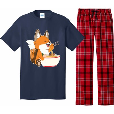 Ramen Fox Zookeeper Wildlife Lover Pajama Set