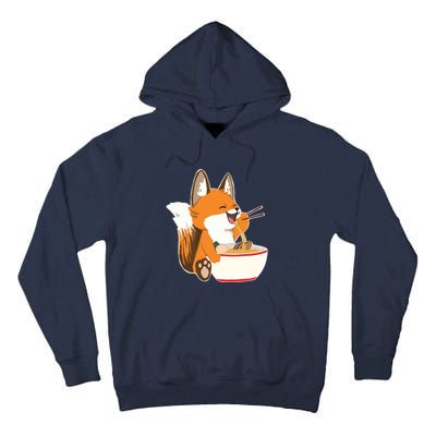 Ramen Fox Zookeeper Wildlife Lover Tall Hoodie