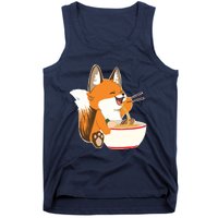 Ramen Fox Zookeeper Wildlife Lover Tank Top