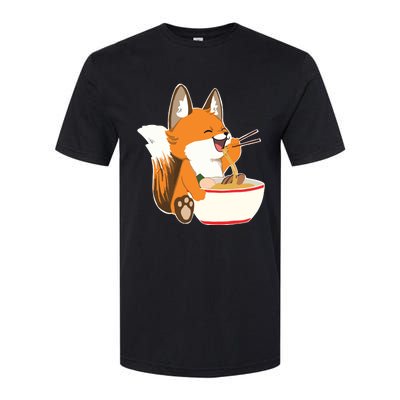 Ramen Fox Zookeeper Wildlife Lover Softstyle CVC T-Shirt