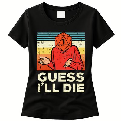 Rpg Gamer 1 Guess Ill Die Retro Womens T-Shirt
