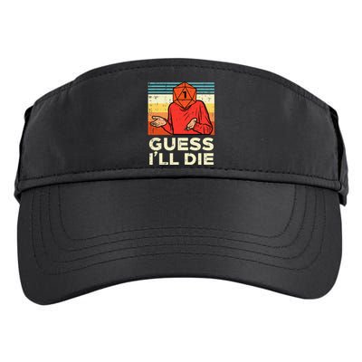 Rpg Gamer 1 Guess Ill Die Retro Adult Drive Performance Visor