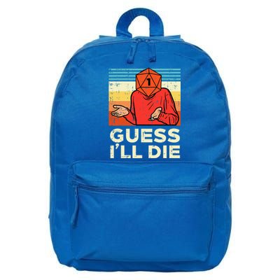 Rpg Gamer 1 Guess Ill Die Retro 16 in Basic Backpack